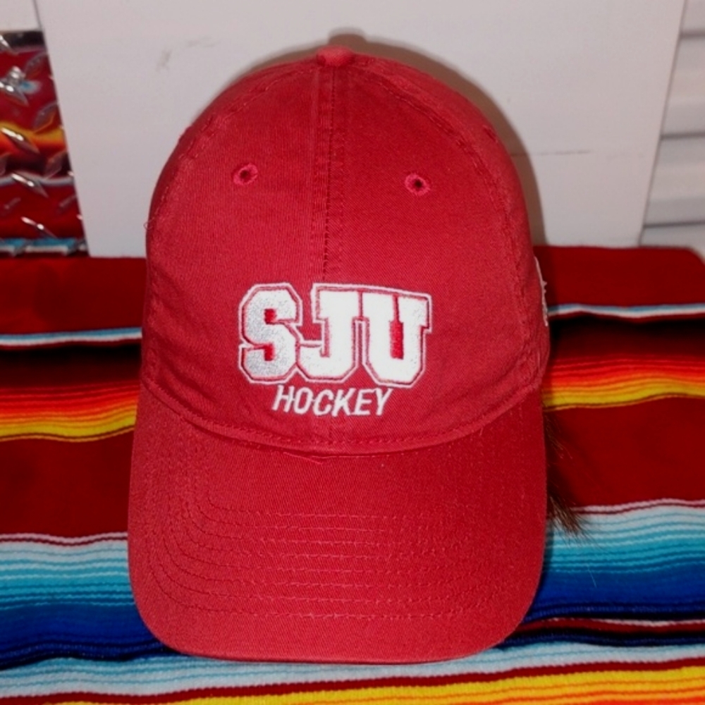 Adidas St. John's University SJU Hockey Embroidered Strapback Hat Cap
